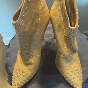 Jessica Simpson Gold/Glitter Boots